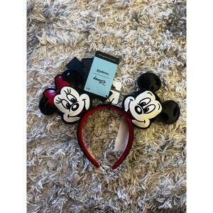 NWT Loungefly Disney | Macy's Mickey Mouse & Minnie Mouse Adult Ears Headband